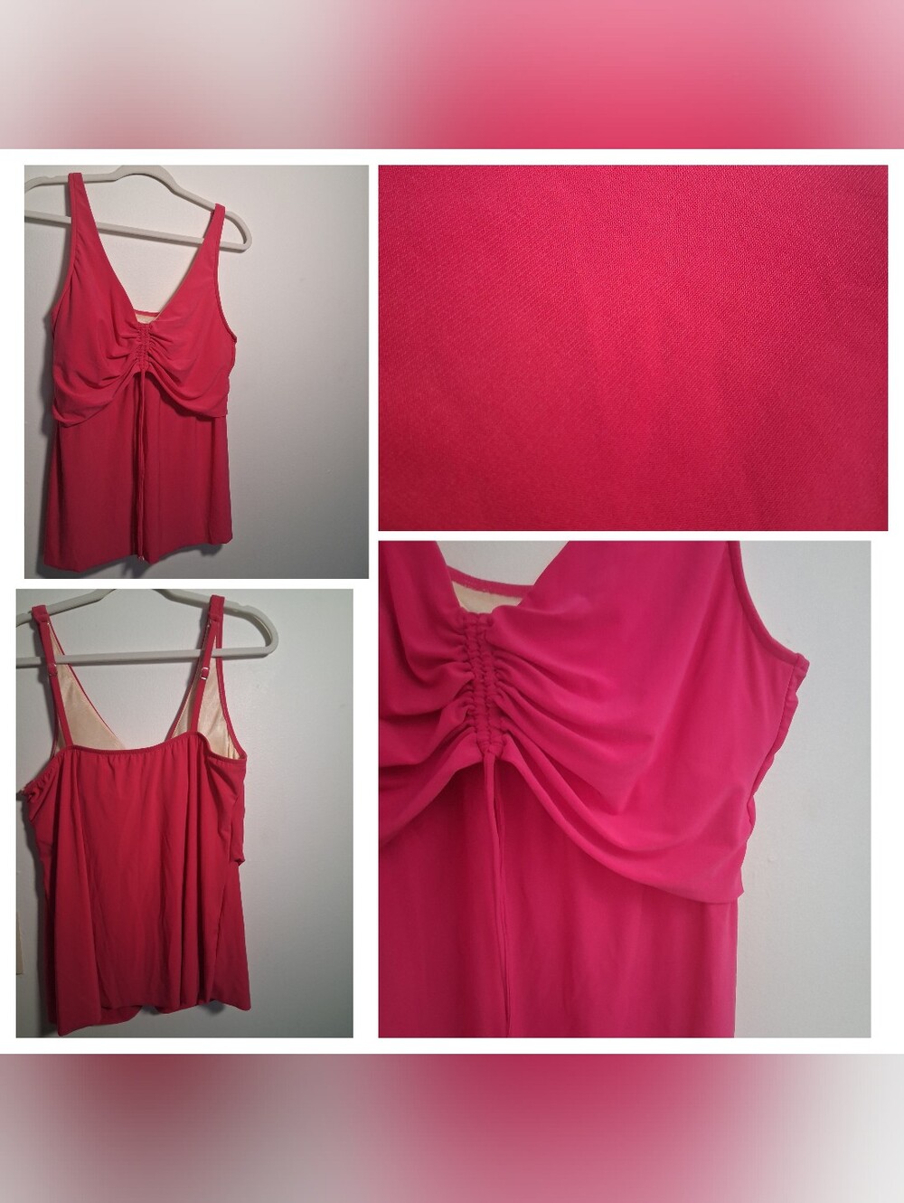 NWOT  Magicsuit HOT PINK  swim tank